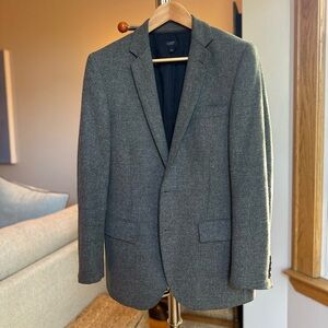 J. Crew Ludlow Yorkshire Tweed Grey Blazer